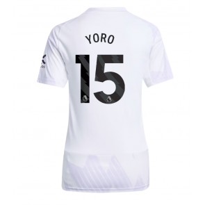 Manchester United Leny Yoro #15 Udebanetrøje Dame 2025-26 Kortærmet